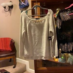 Madison Off-the-Shoulder Cream Sweater